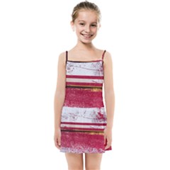 Boat Chipped Close Up Damaged Kids Summer Sun Dress by Sapixe