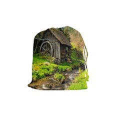 Landscape # 3 The Shed Drawstring Pouch (medium) by ArtworkByPatrick