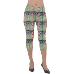 Vintage Posters-1 Lightweight Velour Capri Leggings  by ArtworkByPatrick