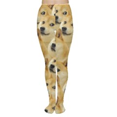 Doge Meme Doggo Kekistan Funny Pattern Tights by snek