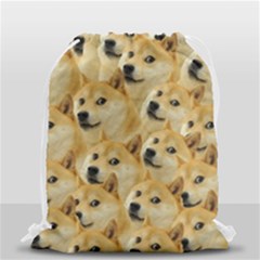 Doge Meme Doggo Kekistan Funny Pattern Drawstring Bag (small) by snek