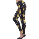 Doge Much Thug WOW Pattern Funny Kekistan Meme dog black background Lightweight Velour Leggings View3