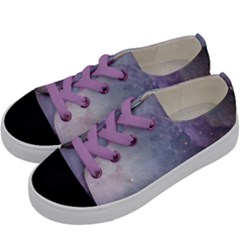 Orion Nebula Pastel Violet Purple Turquoise Blue Star Formation Kids  Low Top Canvas Sneakers by genx