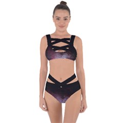 Eagle Nebula Wine Pink And Purple Pastel Stars Astronomy Bandaged Up Bikini Set  by genx