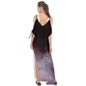 Eagle Nebula Wine Pink and Purple pastel Stars Astronomy Maxi Chiffon Cover Up Dress View2