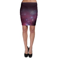 Christmas Tree Cluster Red Stars Nebula Constellation Astronomy Bodycon Skirt by genx