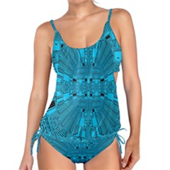 Technology Board Trace Digital Tankini Set by Wegoenart