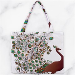 Peacock Graceful Bird Animal Mini Tote Bag by Wegoenart