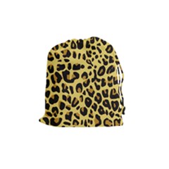 Animal Fur Skin Pattern Form Drawstring Pouch (medium) by Wegoenart