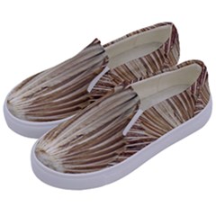 Peacock Wheel Bird Nature Kids  Canvas Slip Ons by Wegoenart