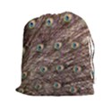Peacock Feathers Wheel Plumage Drawstring Pouch (XXL) View1