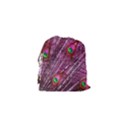 Peacock Feathers Color Plumage Drawstring Pouch (XS) View2