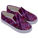 Peacock Feathers Color Plumage Kids  Canvas Slip Ons View3