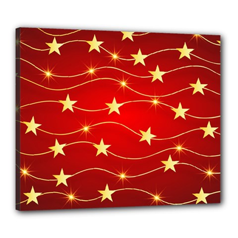 Background Christmas Decoration Canvas 24  X 20  (stretched) by Wegoenart