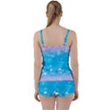 Background Abstract Christmas Snow Tie Front Two Piece Tankini View2