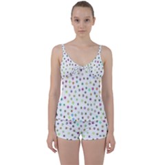 Snowflakes Snow Winter Ice Cold Tie Front Two Piece Tankini by Wegoenart