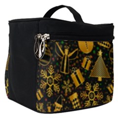 Christmas Background Make Up Travel Bag (small) by Wegoenart