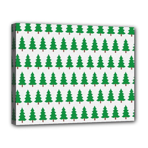 Christmas Background Christmas Tree Canvas 14  X 11  (stretched) by Wegoenart
