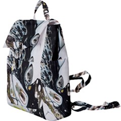 Abstract Structure Pattern Buckle Everyday Backpack by Wegoenart