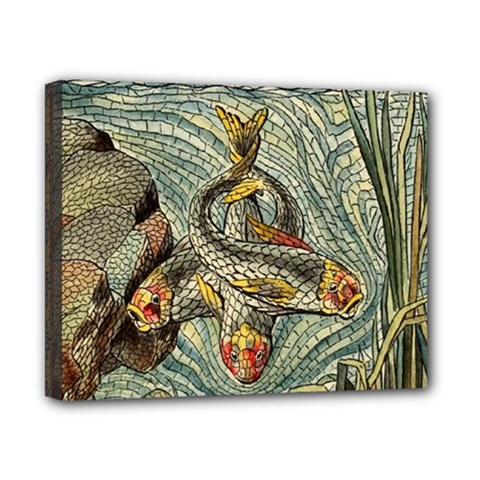 Fish Underwater Cubism Mosaic Canvas 10  X 8  (stretched) by Wegoenart