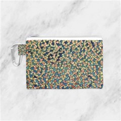 Background Cubism Mosaic Vintage Canvas Cosmetic Bag (small) by Wegoenart