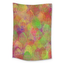 Easter Egg Colorful Texture Large Tapestry by Wegoenart