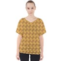 Pattern Background Texture Design V-Neck Dolman Drape Top View1