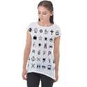 Icons Set Symbols Collection Cap Sleeve High Low Top View1