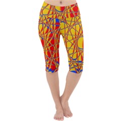 Graphic Design Graphic Design Lightweight Velour Cropped Yoga Leggings by Wegoenart