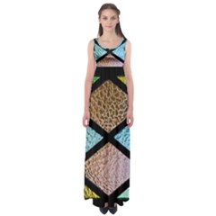 Stained Glass Soul Empire Waist Maxi Dress by WensdaiAmbrose