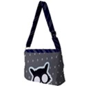 Blue/Silver Messenger Bag View2