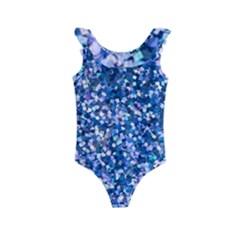 Blue Shimmer Kids  Frill Swimsuit by WensdaiAmbrose