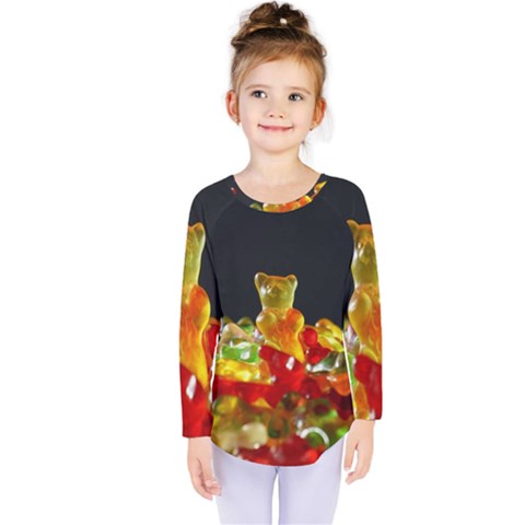 Yummi Bears Kids  Long Sleeve Tee by WensdaiAmbrose