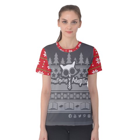 Ugly Christmas Sweater Design (red Womens) by TransfiguringAdoptionStore