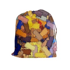 Texture Painting Plot Graffiti Drawstring Pouch (xl) by Pakrebo