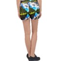 Color Lake Mountain Painting Women s Velour Lounge Shorts View2