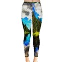 Color Lake Mountain Painting Inside Out Leggings View3