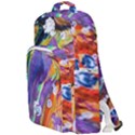 Abstract Modern Detail Color Double Compartment Backpack View1