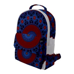 Mandala Pattern Round Ethnic Flap Pocket Backpack (large) by Pakrebo