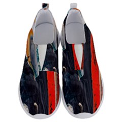 Art Modern Painting Background No Lace Lightweight Shoes by Pakrebo