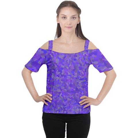 Blur Cutout Shoulder Tee by artifiart