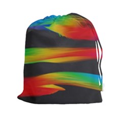 Colorful Background Drawstring Pouch (xxl) by Pakrebo