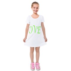 I Lovetennis Kids  Short Sleeve Velvet Dress by Greencreations