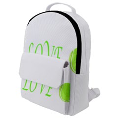 I Lovetennis Flap Pocket Backpack (small) by Greencreations