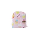 Cupcakes Wallpaper Paper Background Drawstring Pouch (XS) View2
