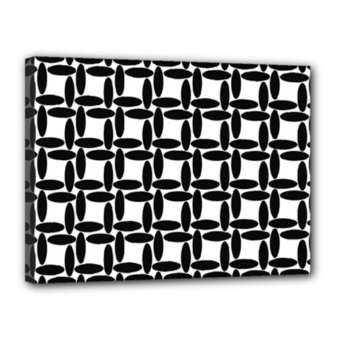 Ellipse Pattern Background Canvas 16  X 12  (stretched) by Pakrebo