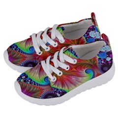Fractal Art Fractal Colorful Kids  Lightweight Sports Shoes by Pakrebo