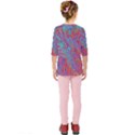 Fractal Bright Fantasy Design Kids  Quarter Sleeve Raglan Tee View2