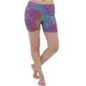 Fractal Bright Fantasy Design Lightweight Velour Yoga Shorts View1