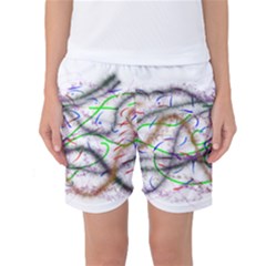 Chaos Women s Basketball Shorts by PurpleDuckyDesigns